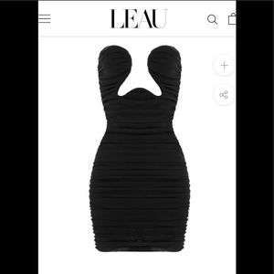 Leau Black Mini dress